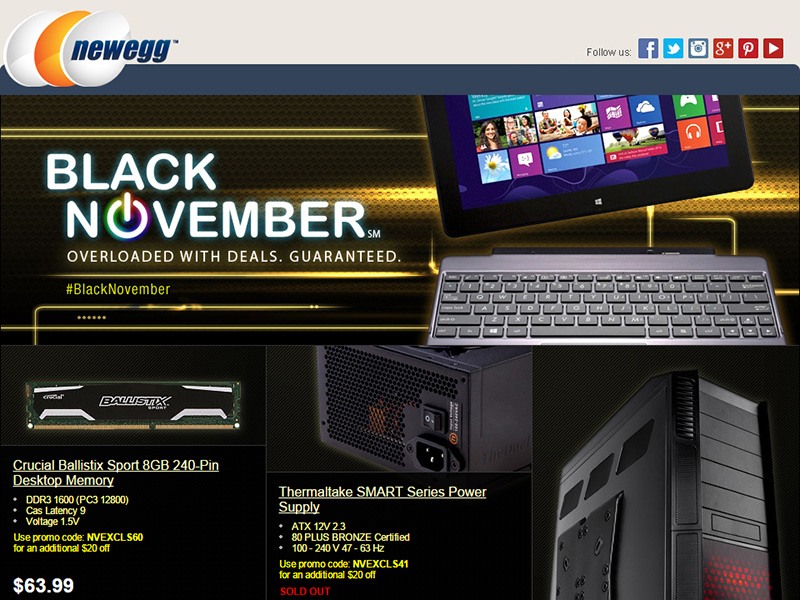 Newegg - Black November